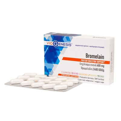 VIOGENESIS BROMELAIN (ΒΡΩΜΕΛΑΪΝΗ) 2400 GDU/g 30 caps